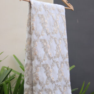 Dyeable Brocade Silk Fabric – Luxurious & Customizable