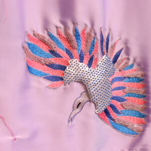 Lavender Armani Hand-Embroidered Fabric