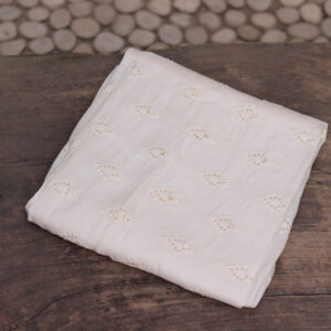 Dyeable Thread Work Chinon Fabric