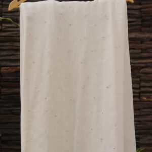 Dyeable Mukesh Embroidery Fabric