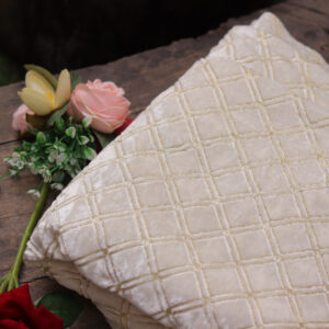 Dyeable Velvet Fabric with Embroidery – Luxurious & Customizable