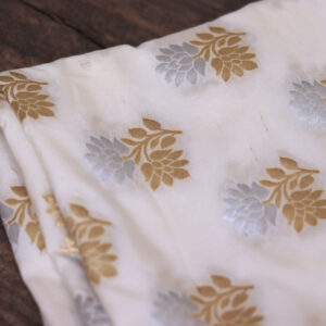 Dyeable Silk Brocade Fabric – Luxurious & Customizable